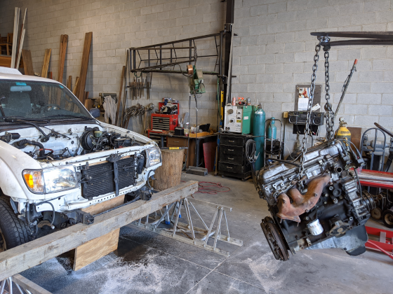 Pulling the engine